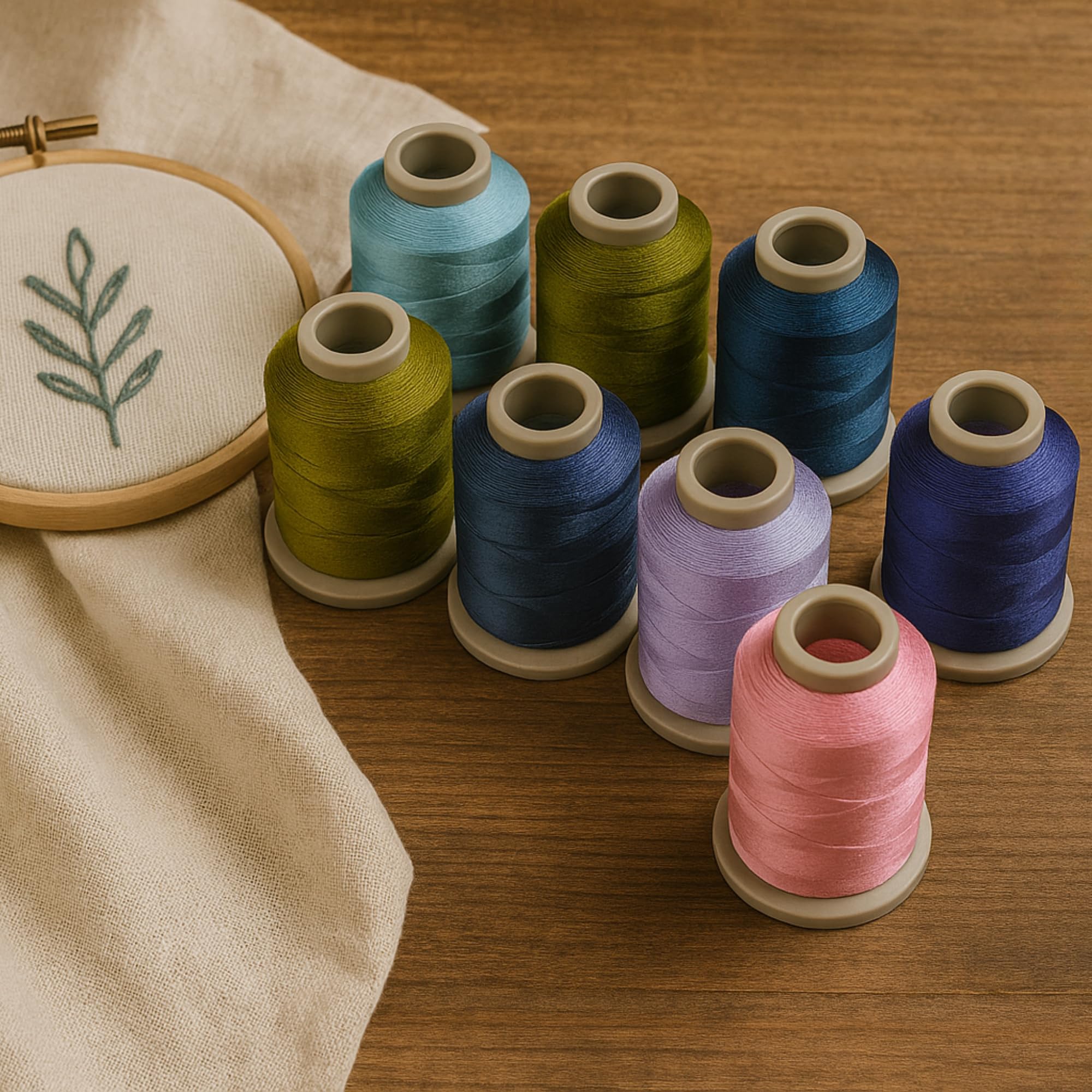 Mixed Color Embroidery Thread Set of 8 | 903 | 1497 | 9071 | 8883